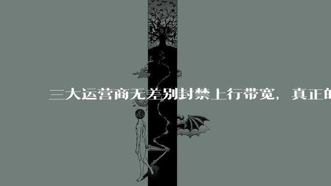 三大运营商无差别封禁上行带宽，真正的刚需用户应该怎么办？